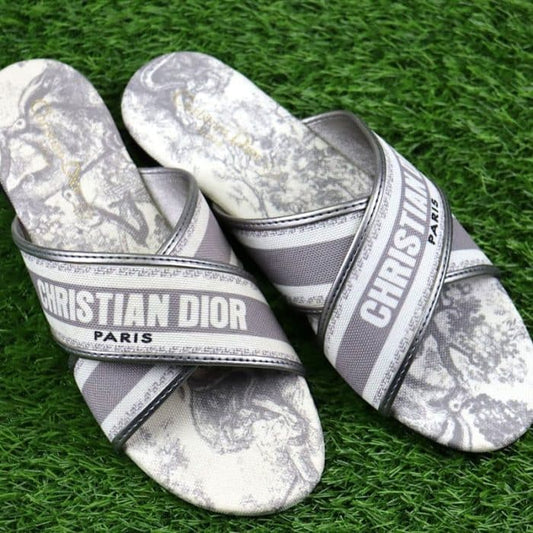 Christian Dior Dway Sandals: Embrace Comfort and Style with Beautiful Cotton Fabric Slippers for Women